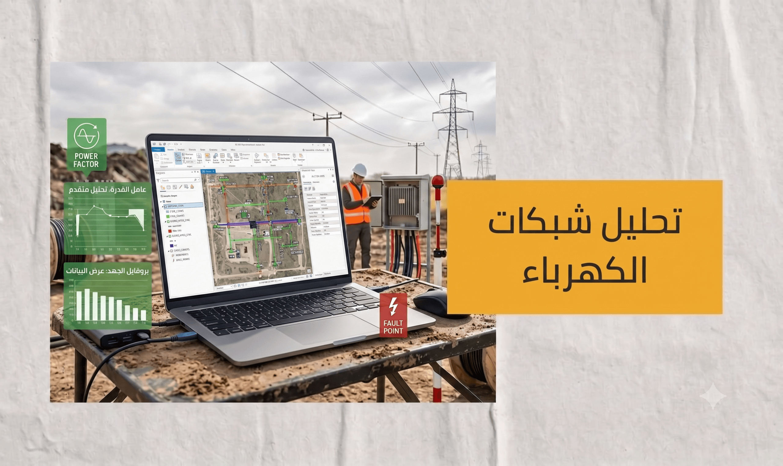 تحليل شبكات كهرباء